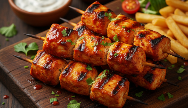 Easy Boneless Peri Peri Chicken Skewers