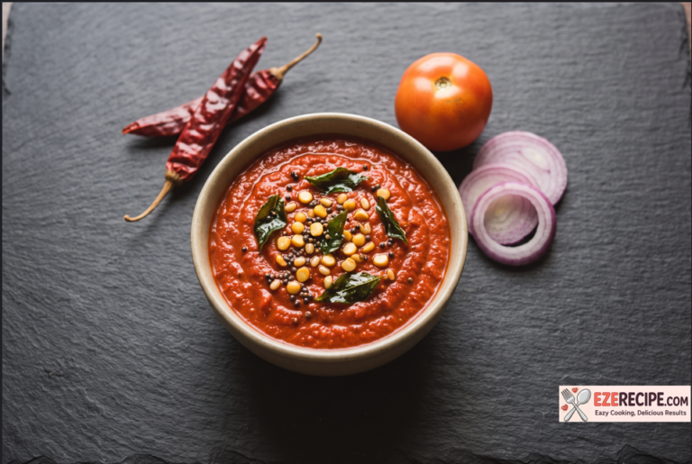 Spicy Tomato Chutney for Idli and Dosa