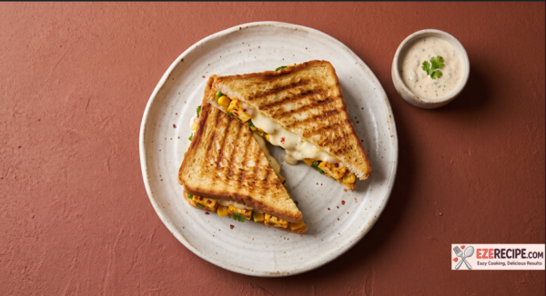 Café-Style Triple-Layer Cheese Burst Sandwich