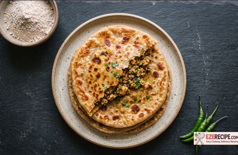 Chicken Keema Paratha: Spiced Minced Chicken Flatbread