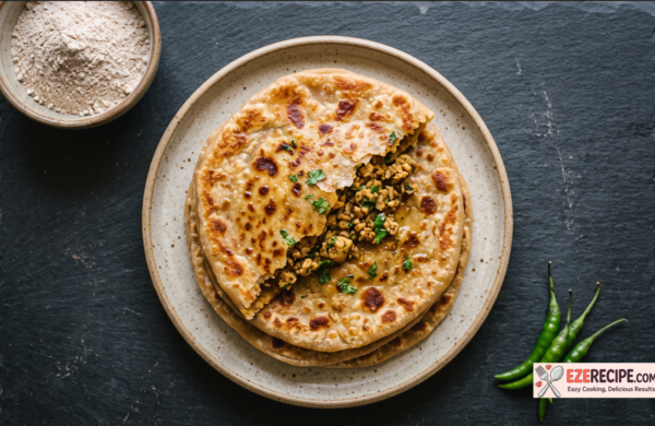 Chicken Keema Paratha: Spiced Minced Chicken Flatbread