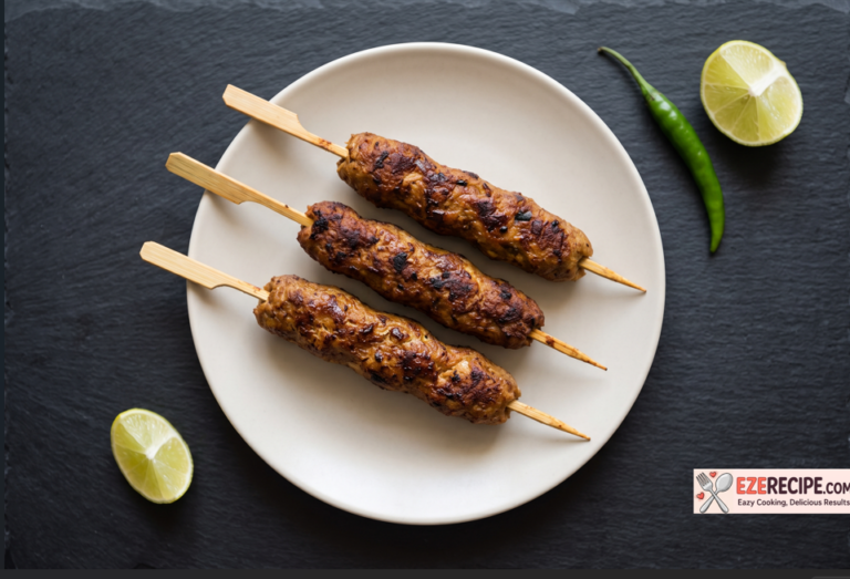 Chicken Seekh Kabab (Stovetop Pan-Fried Method)